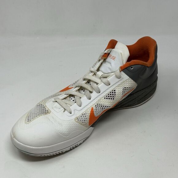Nike Zoom Hyperfuse Low 2010 Sneakers Mens 13 Gray White Orange Shoes 429614-103 - Picture 10 of 16